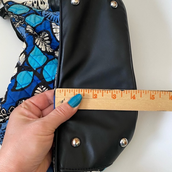 Vera Bradley Emily Satchel Purse Blue Bayou - Picture 4 of 10